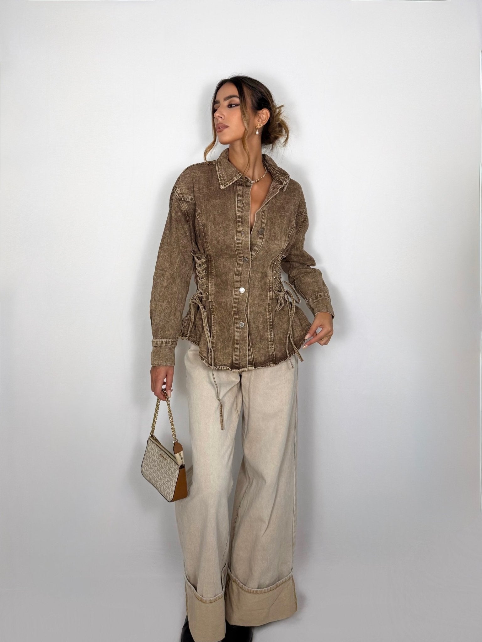 Giacca Denim - Sabbia