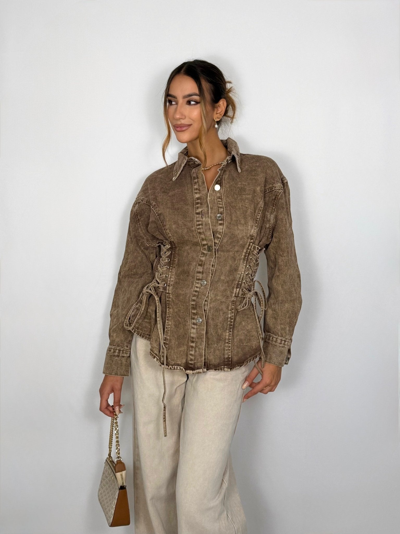 Giacca Denim - Sabbia
