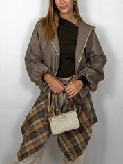 Bomber Pied de Poule - Moka