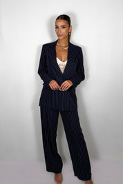 Tailleur gessato - Blu Navy