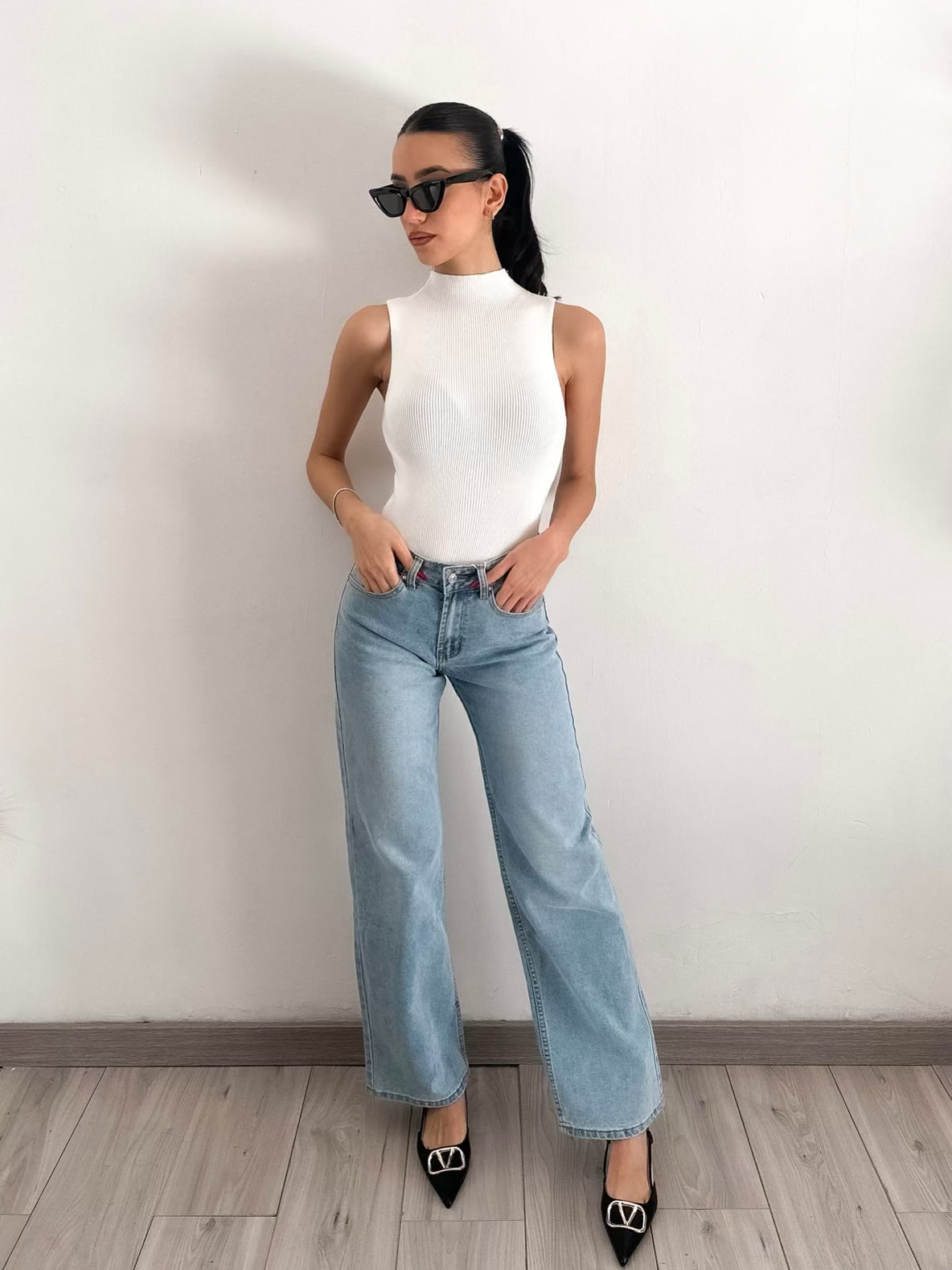 Jeans a palazzo